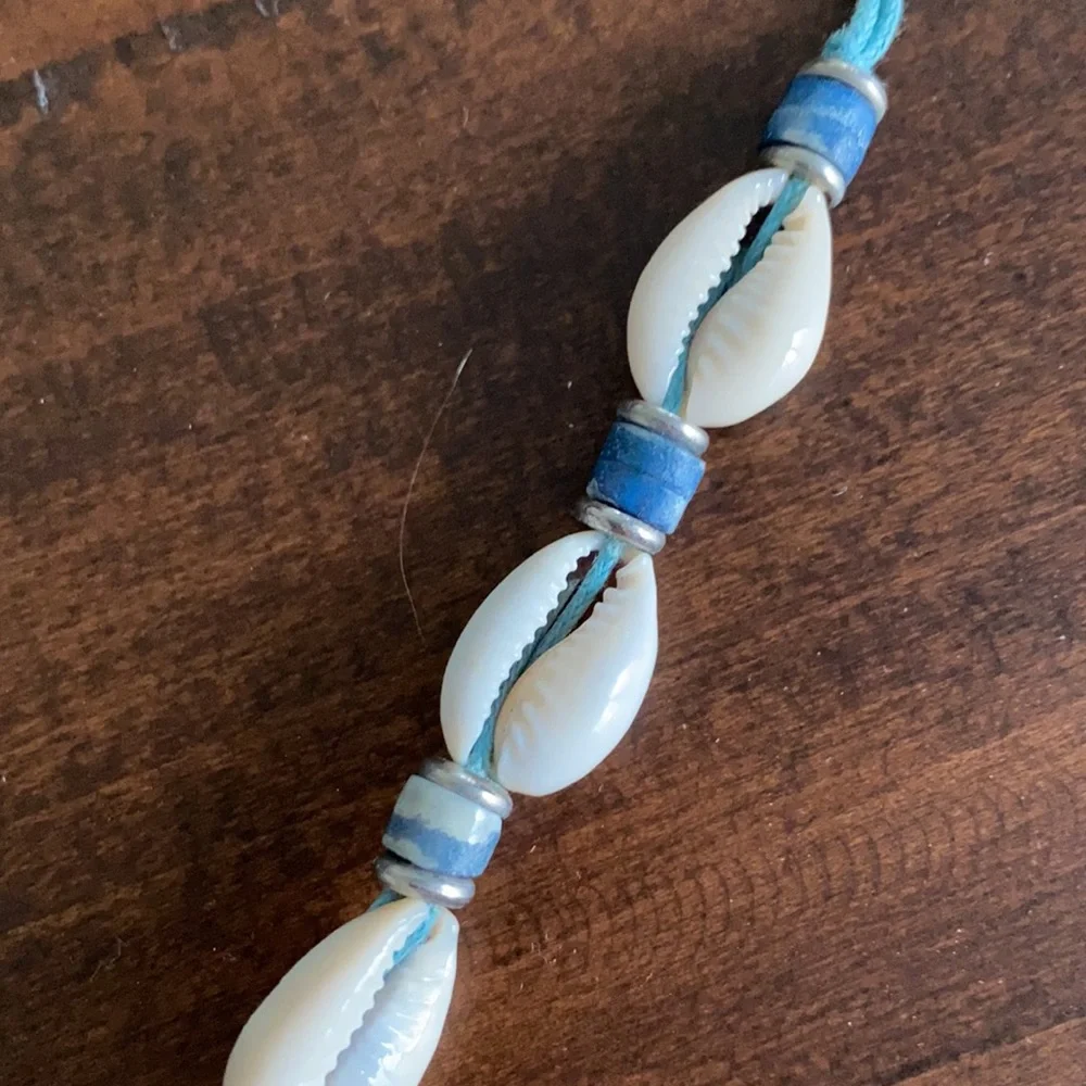 Shell and bead necklace